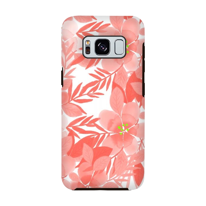Galaxy S8 StrongFit Peach Blossom Flowers by Josie