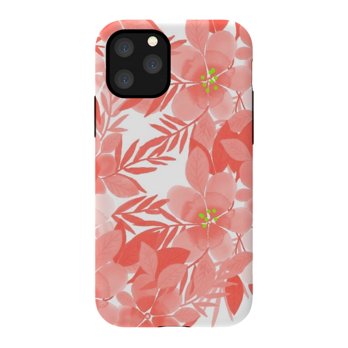 iPhone 11 Pro StrongFit Peach Blossom Flowers by Josie