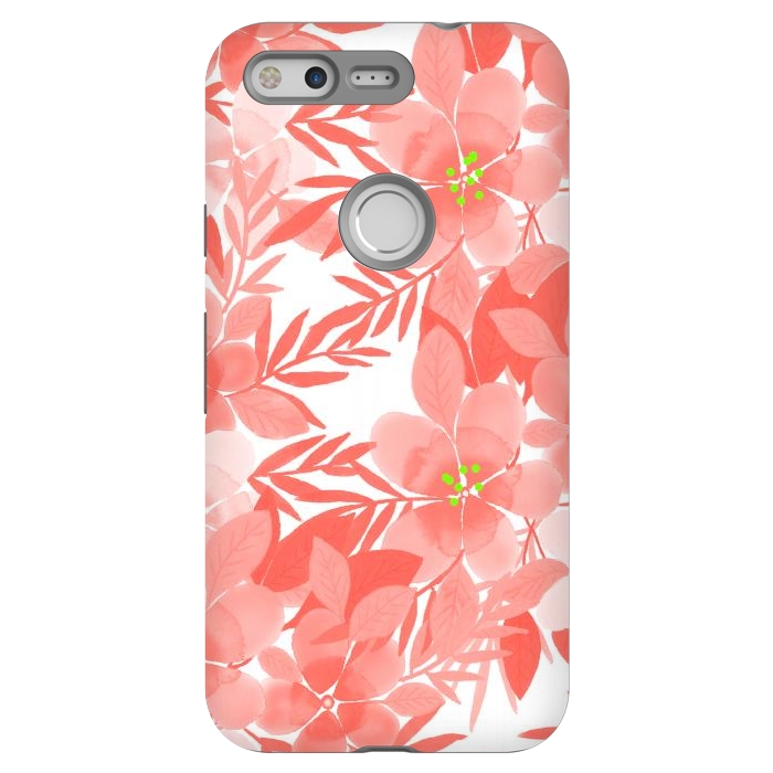 Pixel StrongFit Peach Blossom Flowers by Josie