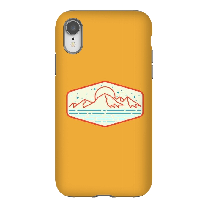 iPhone Xr StrongFit Mountain and Sea 1 by Afif Quilimo