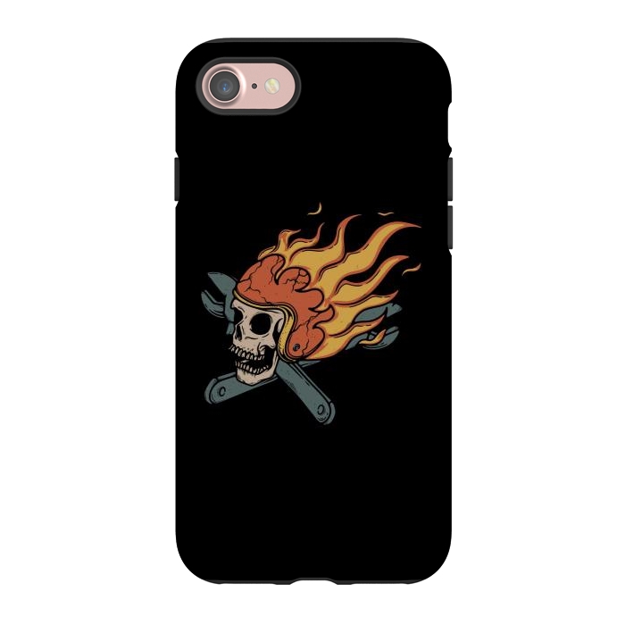 iPhone 7 StrongFit Rider and Fire by Afif Quilimo