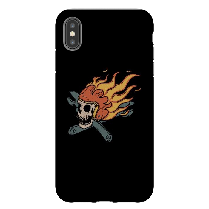 iPhone Xs Max StrongFit Rider and Fire by Afif Quilimo