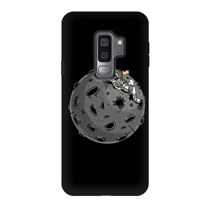 Galaxy S9 plus StrongFit Chill Astronaut by Afif Quilimo