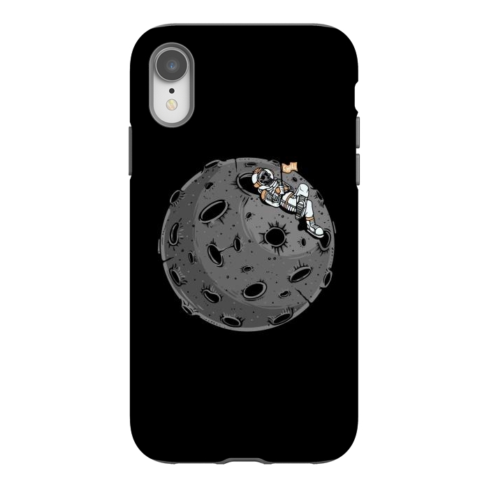 iPhone Xr StrongFit Chill Astronaut by Afif Quilimo