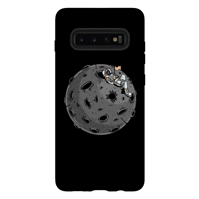 Galaxy S10 plus StrongFit Chill Astronaut by Afif Quilimo