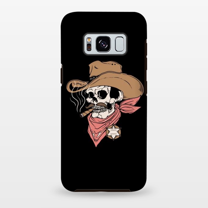 Galaxy S8 plus StrongFit Skull Sheriff by Afif Quilimo