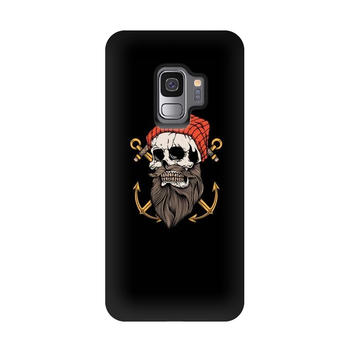 Galaxy S9 StrongFit Skull Anchor 1 by Afif Quilimo