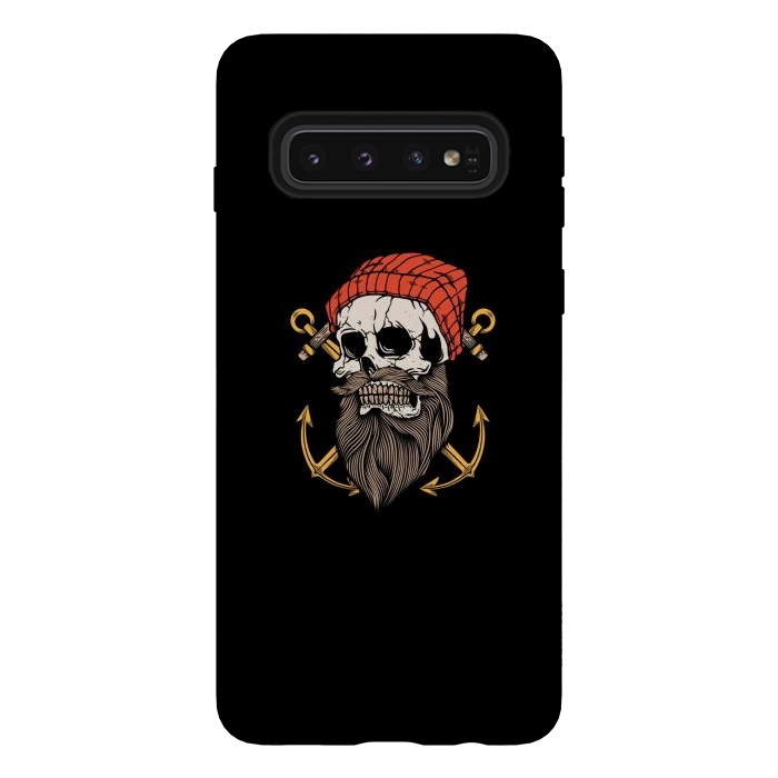 Galaxy S10 StrongFit Skull Anchor 1 by Afif Quilimo