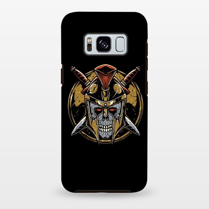 Galaxy S8 plus StrongFit Skull Spartan 1 by Afif Quilimo