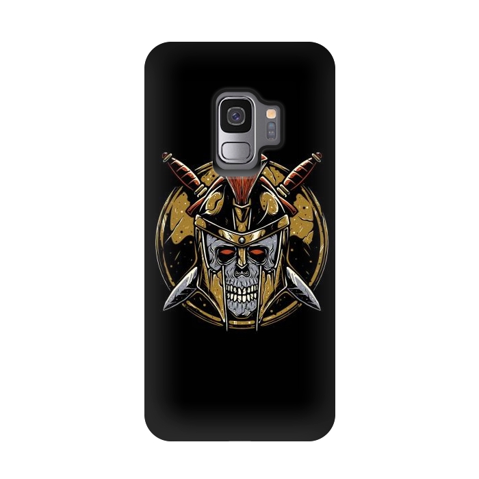 Galaxy S9 StrongFit Skull Spartan 1 by Afif Quilimo