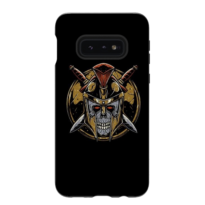 Galaxy S10e StrongFit Skull Spartan 1 by Afif Quilimo