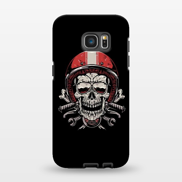 Galaxy S7 EDGE StrongFit Skull Biker 4 by Afif Quilimo