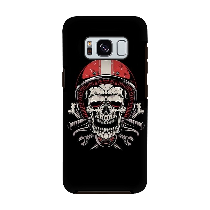Galaxy S8 StrongFit Skull Biker 4 by Afif Quilimo