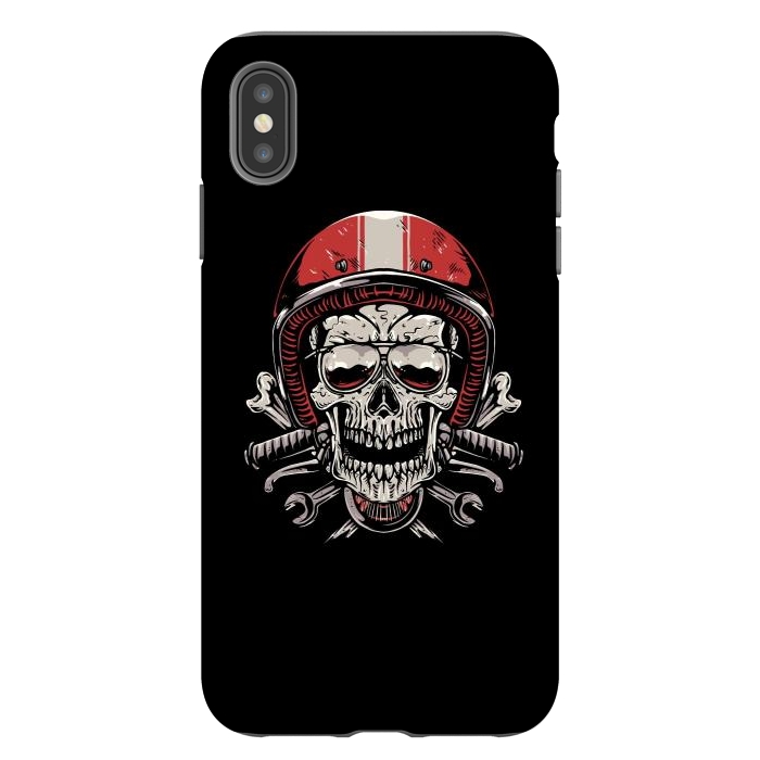 iPhone Xs Max StrongFit Skull Biker 4 by Afif Quilimo