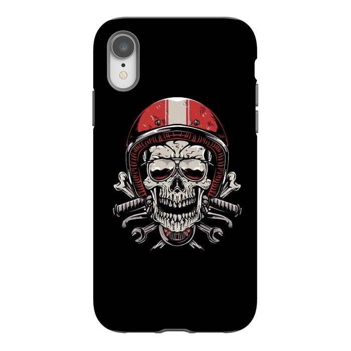 iPhone Xr StrongFit Skull Biker 4 by Afif Quilimo