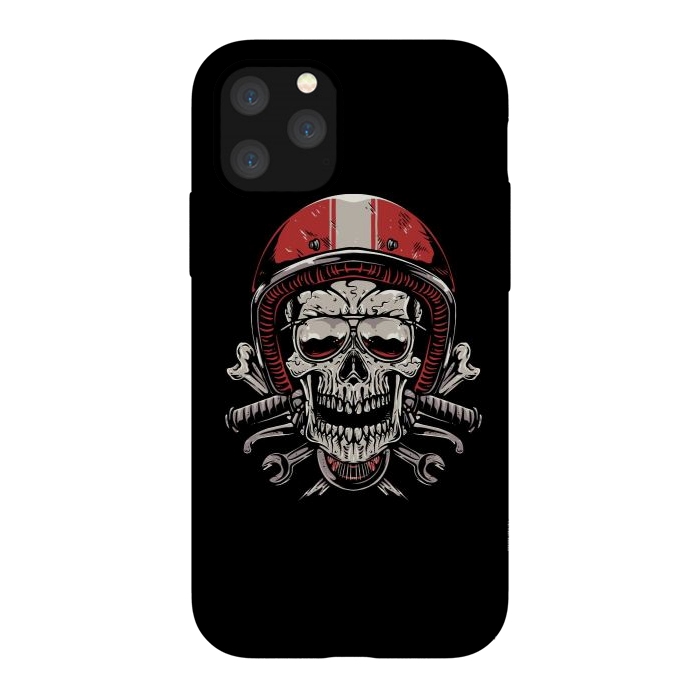 iPhone 11 Pro StrongFit Skull Biker 4 by Afif Quilimo