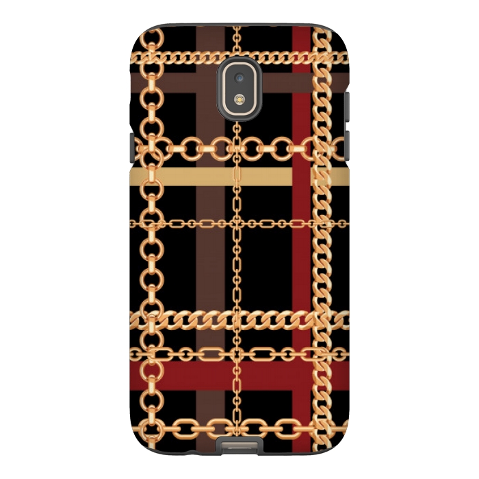 Galaxy J7 StrongFit Golden chains red black by MALLIKA