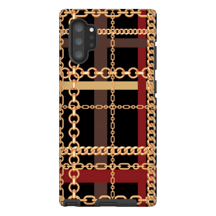 Galaxy Note 10 plus StrongFit Golden chains red black by MALLIKA