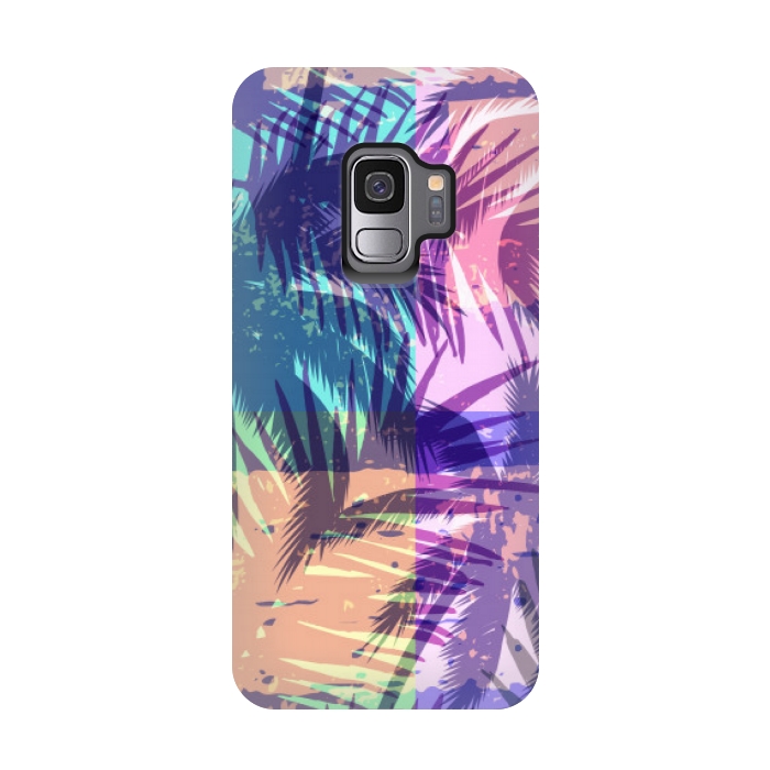 Galaxy S9 StrongFit mosaic tropical pattern by MALLIKA