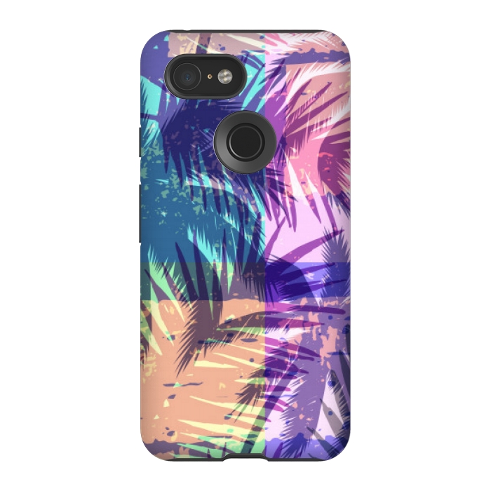 Pixel 3 StrongFit mosaic tropical pattern by MALLIKA