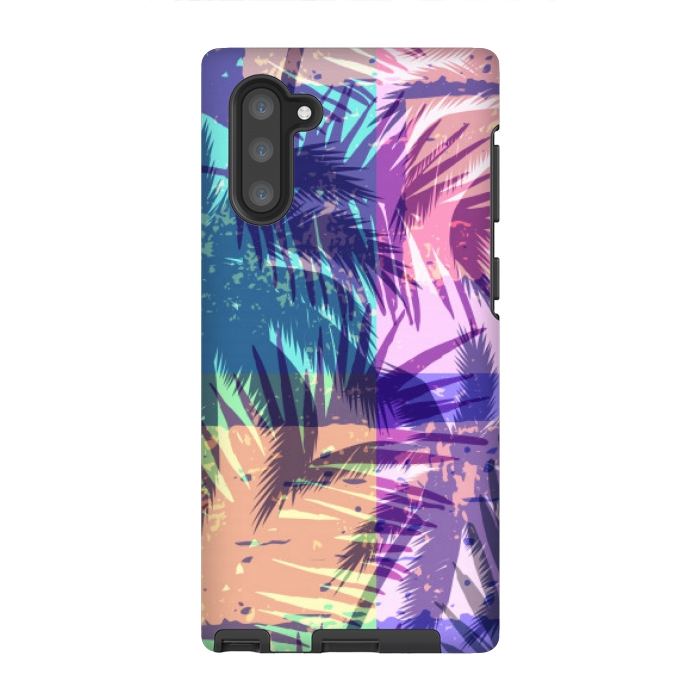 Galaxy Note 10 StrongFit mosaic tropical pattern by MALLIKA