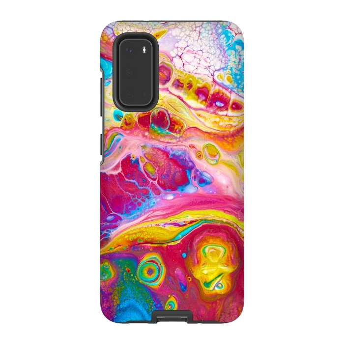 Galaxy S20 StrongFit Abstract Colorful Background by ArtsCase