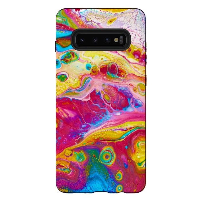 Galaxy S10 plus StrongFit Abstract Colorful Background by ArtsCase