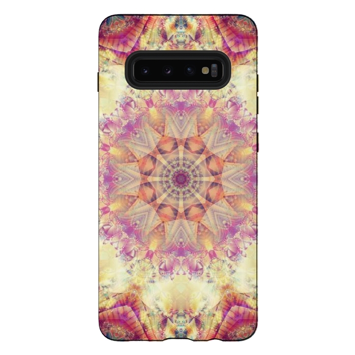 Galaxy S10 plus StrongFit Abstract Decorative Multicolored Texture by ArtsCase