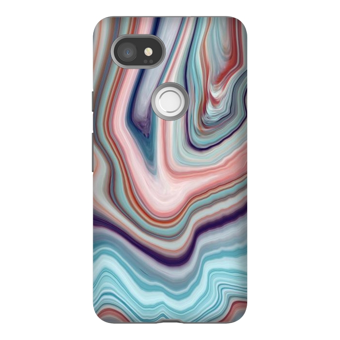 Pixel 2XL StrongFit Abstract Marble Design VI by ArtsCase