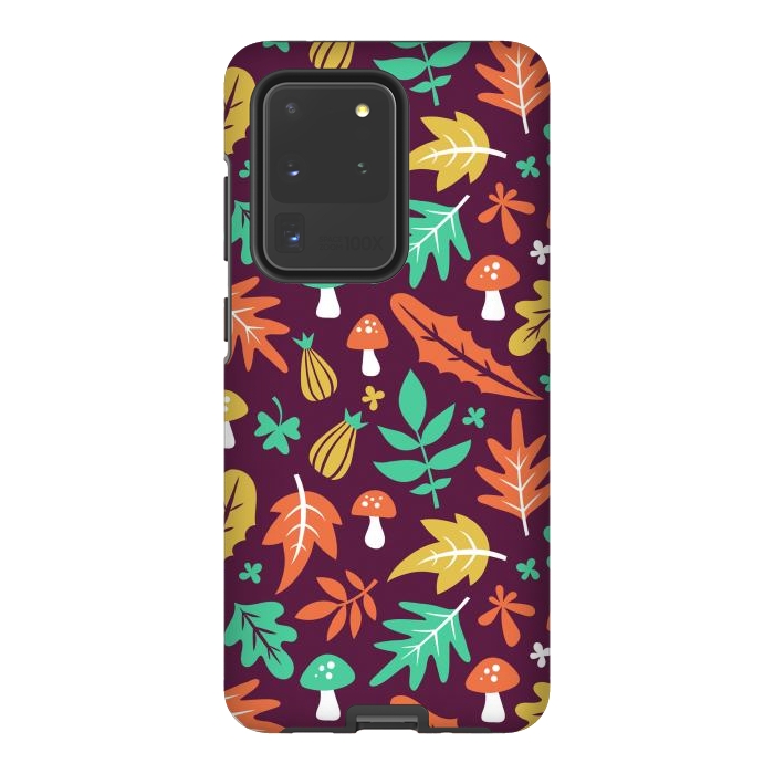 Galaxy S20 Ultra StrongFit Autum Floral Design by ArtsCase