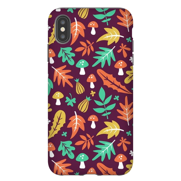 iPhone Xs Max StrongFit Autum Floral Design by ArtsCase