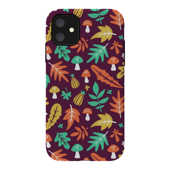 iPhone 11 StrongFit Autum Floral Design by ArtsCase