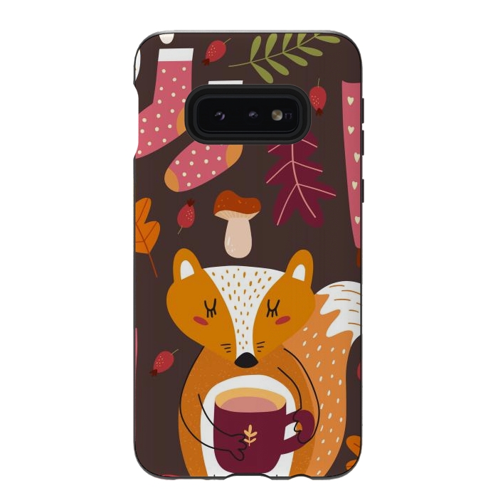 Galaxy S10e StrongFit Autumn Forest by ArtsCase