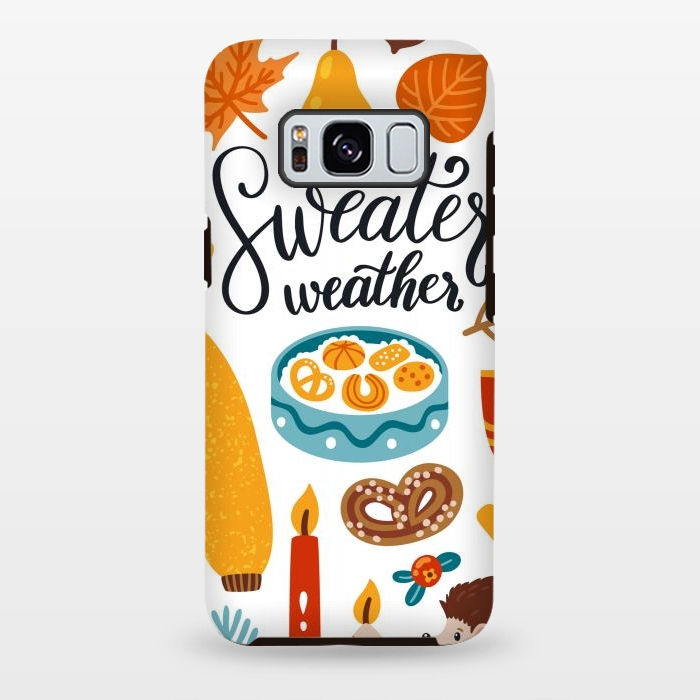 Galaxy S8 plus StrongFit Autumn Icons by ArtsCase