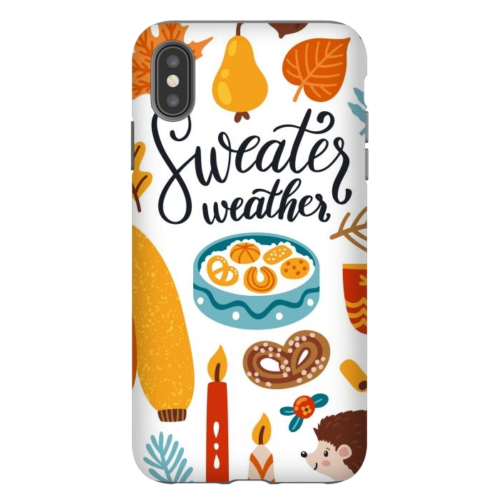 iPhone Xs Max StrongFit Autumn Icons by ArtsCase