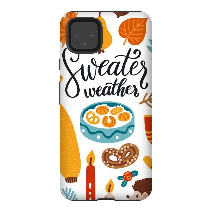 Pixel 4XL StrongFit Autumn Icons by ArtsCase