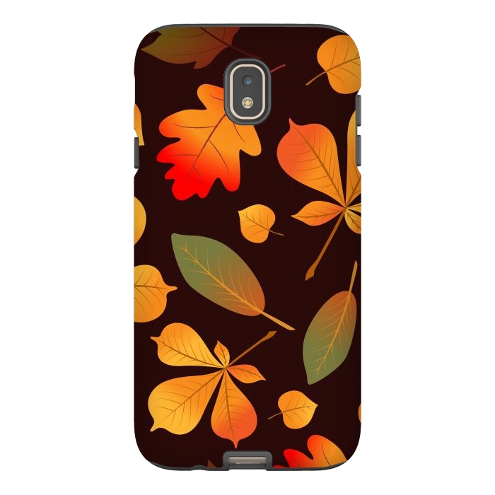 Galaxy J7 StrongFit Autumn Leaf Pattern Design by ArtsCase