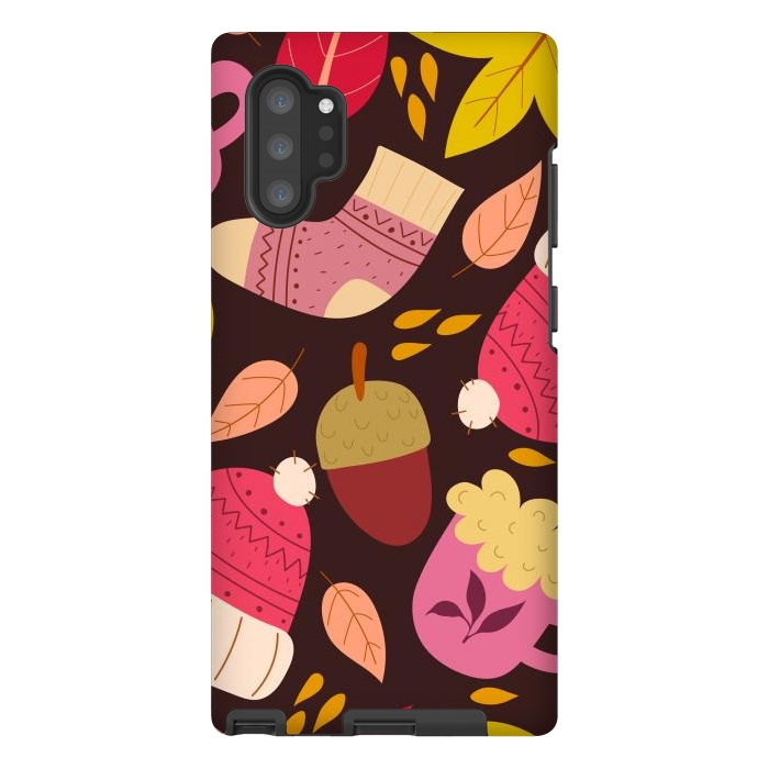 Galaxy Note 10 plus StrongFit Autumn Pattern Design III by ArtsCase