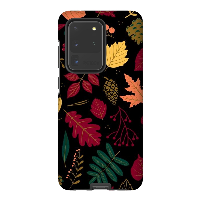 Galaxy S20 Ultra StrongFit Autumn Pattern With Leaves by ArtsCase