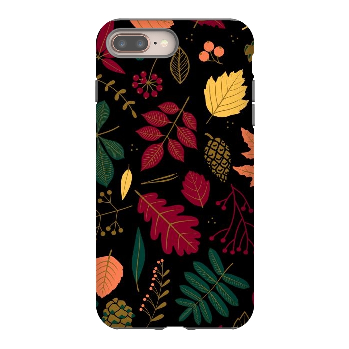 iPhone 7 plus StrongFit Autumn Pattern With Leaves by ArtsCase