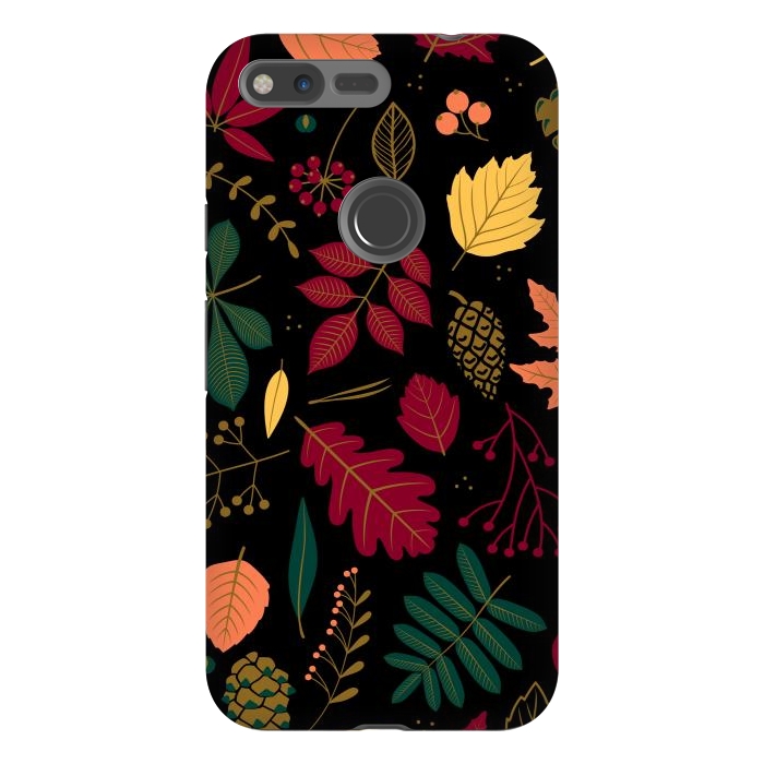 Pixel XL StrongFit Autumn Pattern With Leaves by ArtsCase