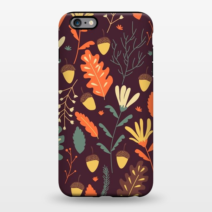 iPhone 6/6s plus StrongFit Autumn Pattern With Red and Orange Leaves by ArtsCase