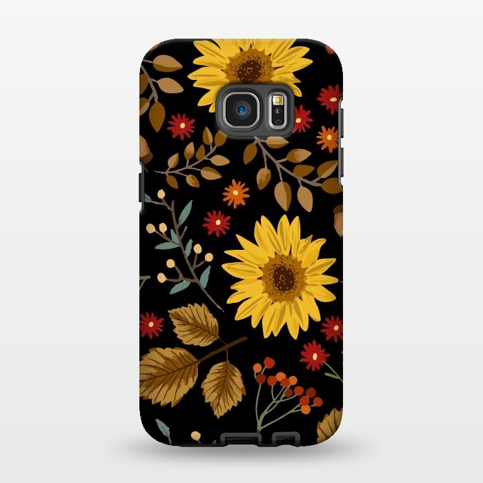 Galaxy S7 EDGE StrongFit Autumn Sunflowers II by ArtsCase