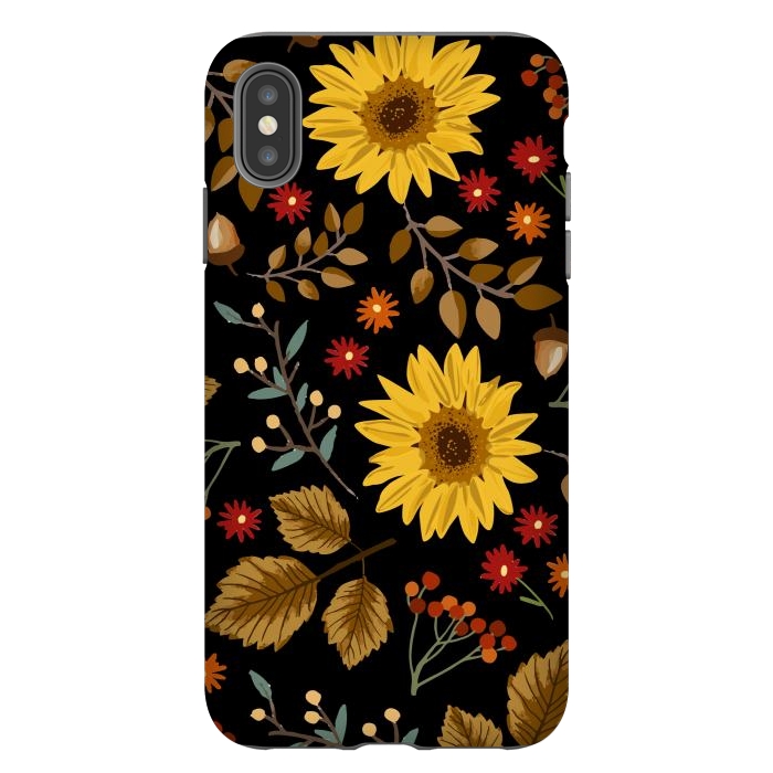 iPhone Xs Max StrongFit Autumn Sunflowers II by ArtsCase