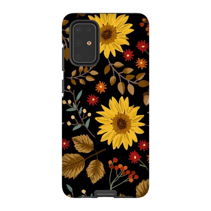 Galaxy S20 Plus StrongFit Autumn Sunflowers II by ArtsCase