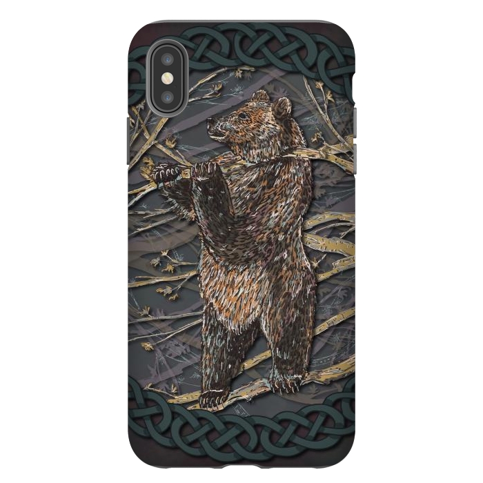 iPhone Xs Max StrongFit Bear by Lotti Brown