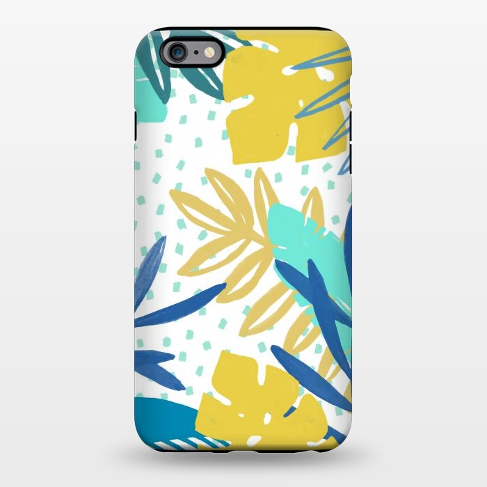 iPhone 6/6s plus StrongFit Playful colorful jungle leaves by Oana 
