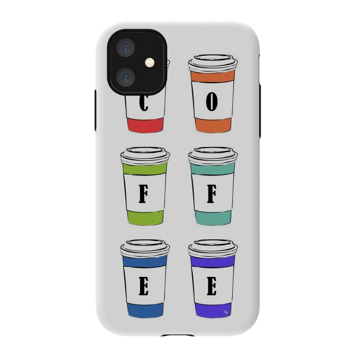 iPhone 11 StrongFit Coffee Cups by Martina