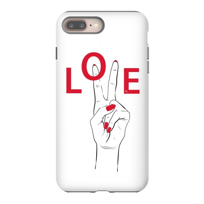 iPhone 7 plus StrongFit Love Hand by Martina