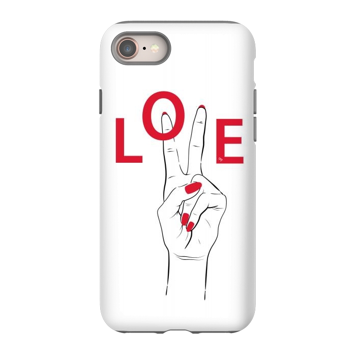 iPhone 8 StrongFit Love Hand by Martina